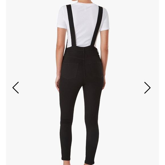 We Wore What High Rise Skinny Black Denim Overall - Picture 4 of 12